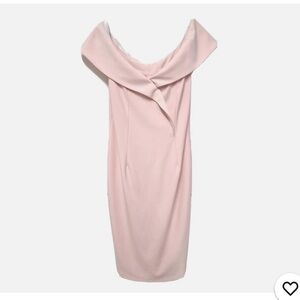 Joseph Ribkoff Blush Off-Shoulder Dress